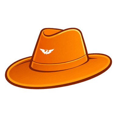 Sombrero naranja del Diputado Armando Ruiz